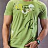Men green cotton t-shirt